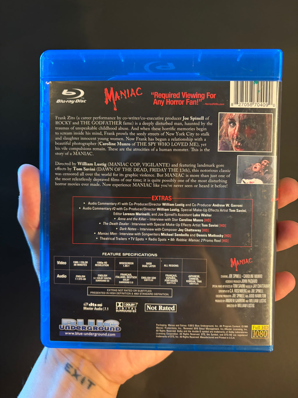 Maniac (1980) Blu-ray
