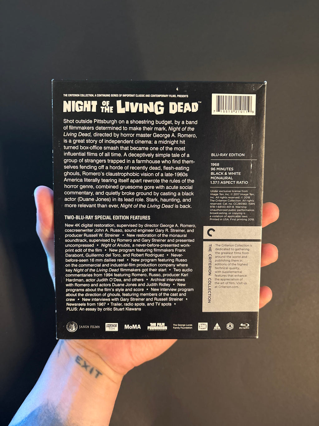 Night of the Living Dead (1968) Blu-ray DigiPack