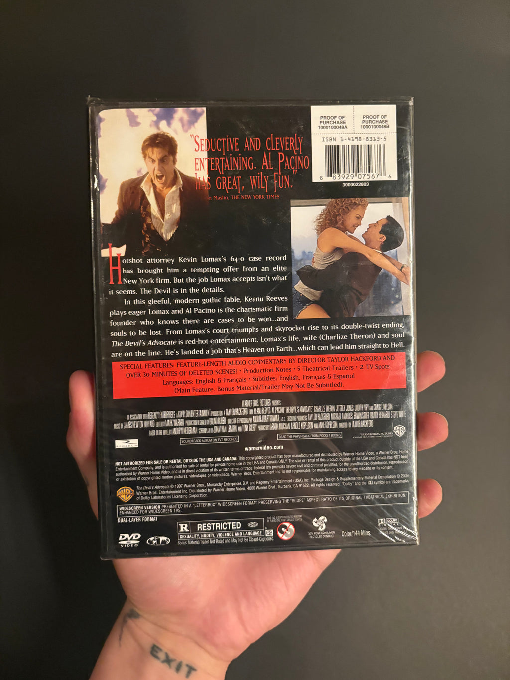 The Devil’s Advocate (1997) DVD
