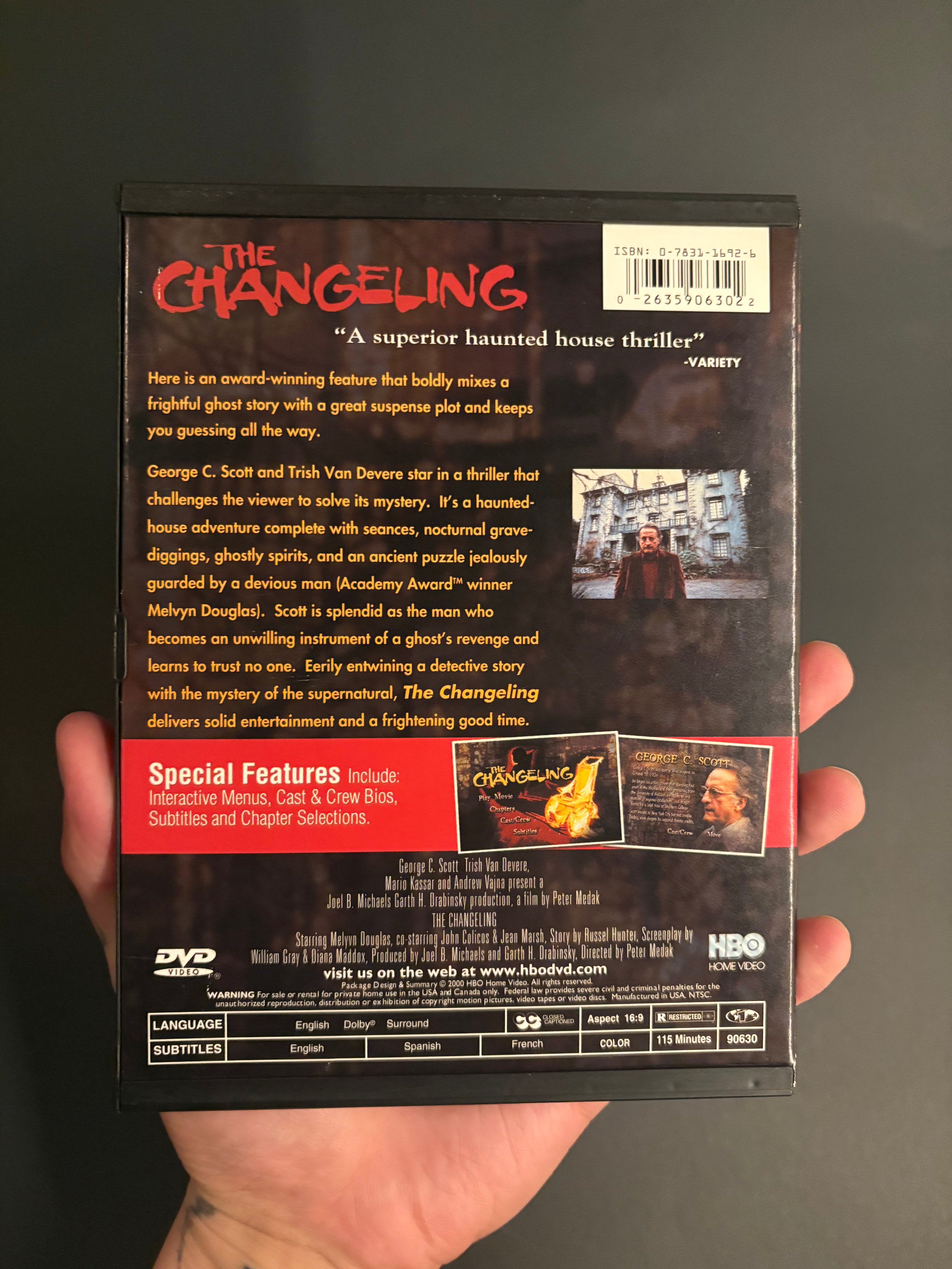 The Changeling (1980) Snap-Case DVD