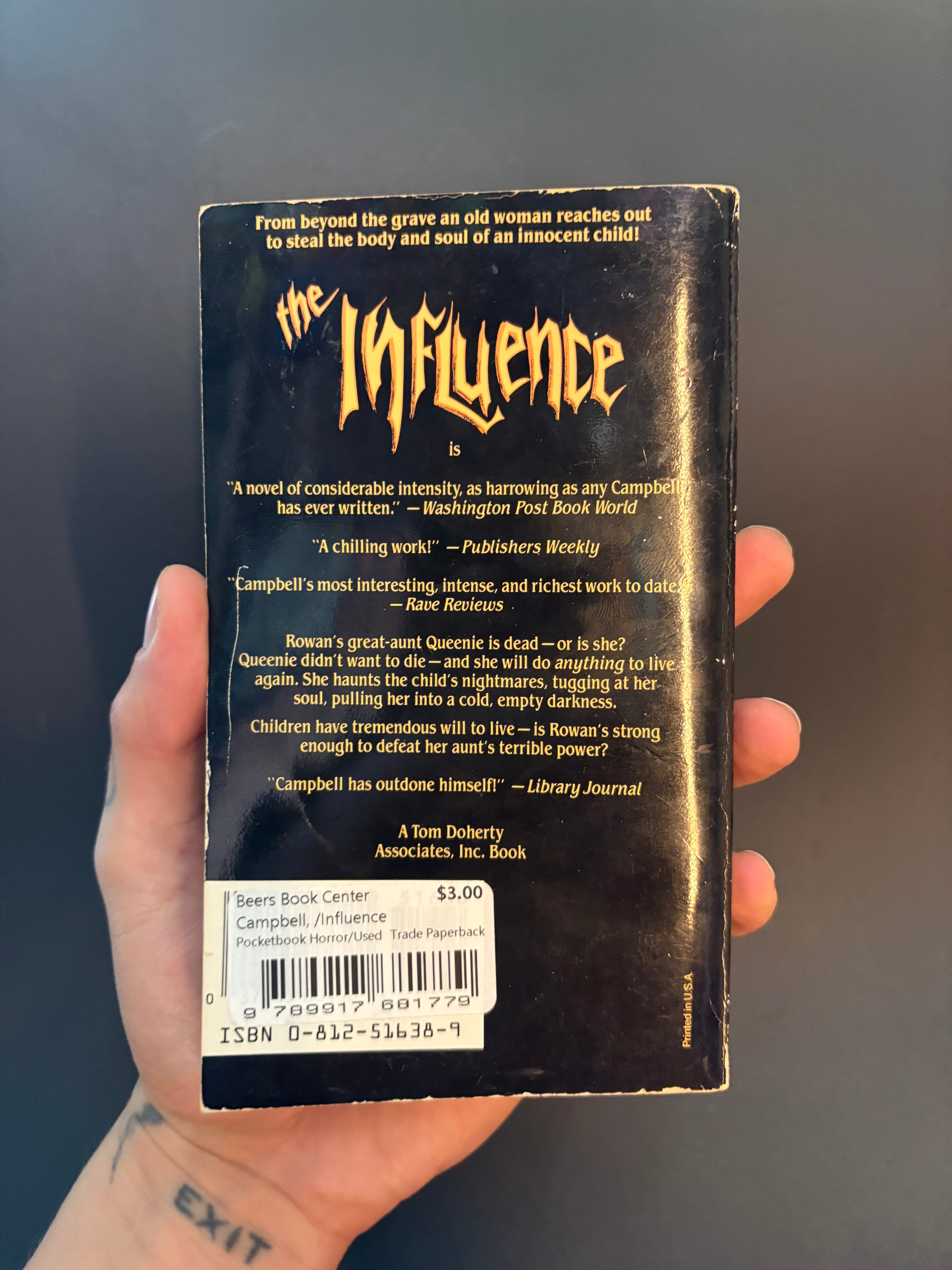 The Influence © 1988 by Ramsey Campbell