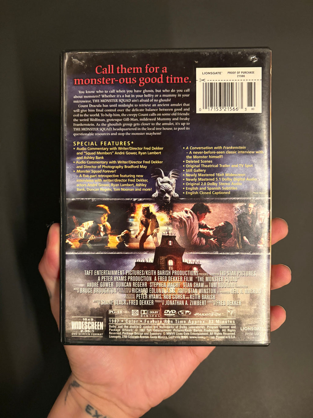 The Monster Squad (1987) Two-Disc 20th Anniversary Edition DVD