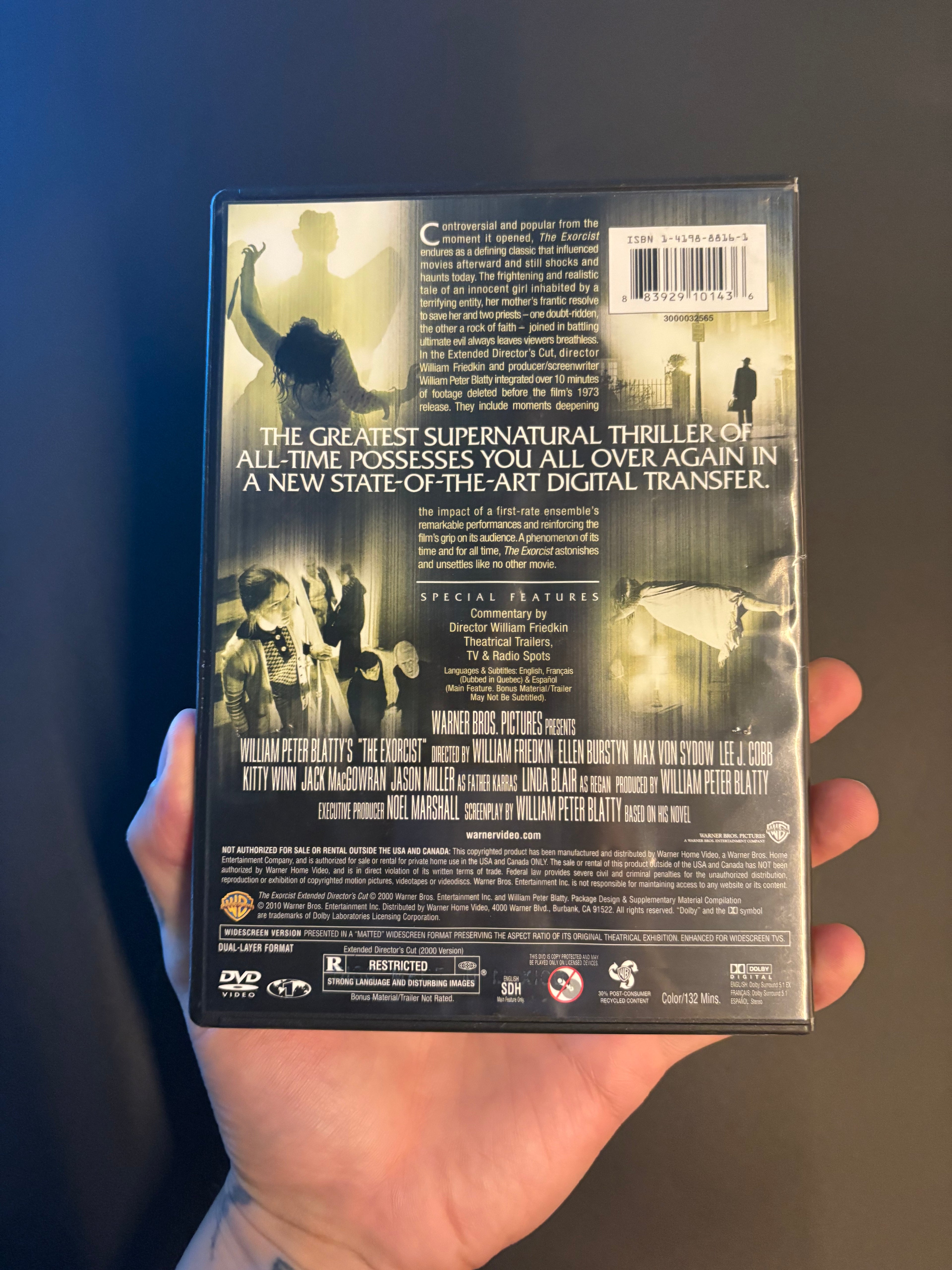 The Exorcist (1973) Extended Director’s Cut DVD
