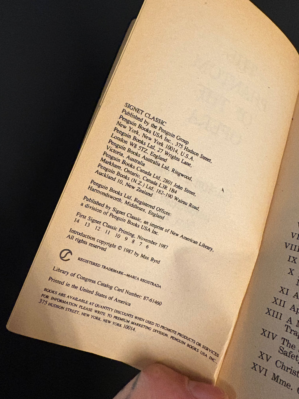 The Phantom of the Opera © 1909 (1987 Reprint) by Gaston Leroux