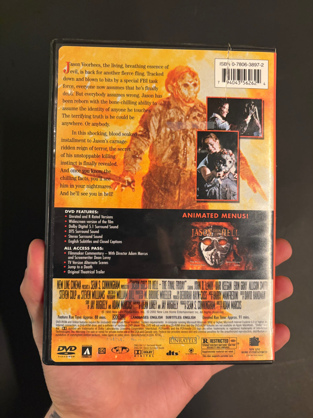 Jason Goes to Hell: The Final Friday (1993) DVD