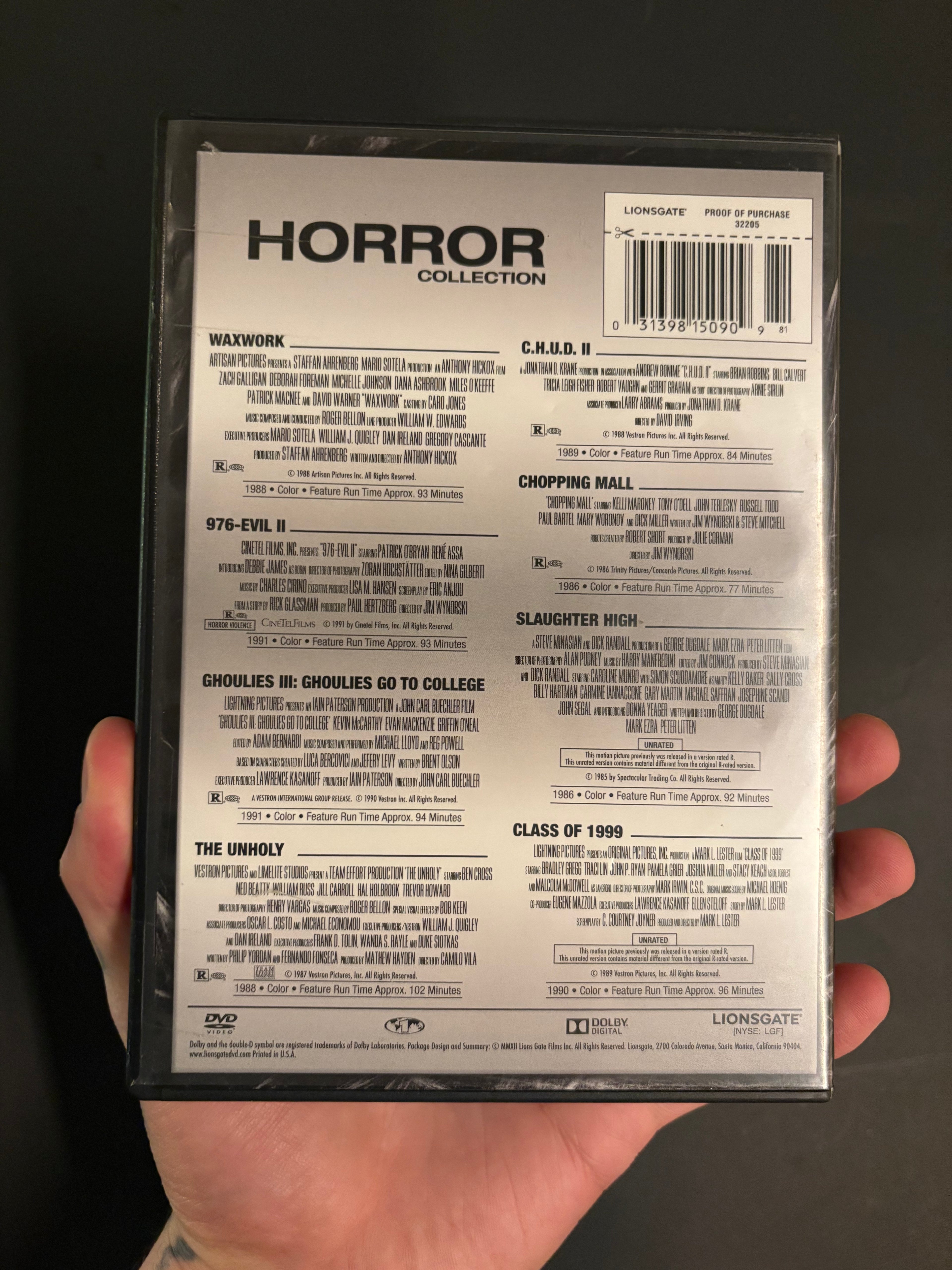 Horror Collection 8-Movie Pack [Vestron Titles] DVD