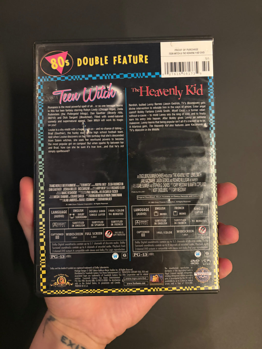 Teen Witch (1989) / The Heavenly Kid (1985) Totally Awesome 80s Double Feature DVD