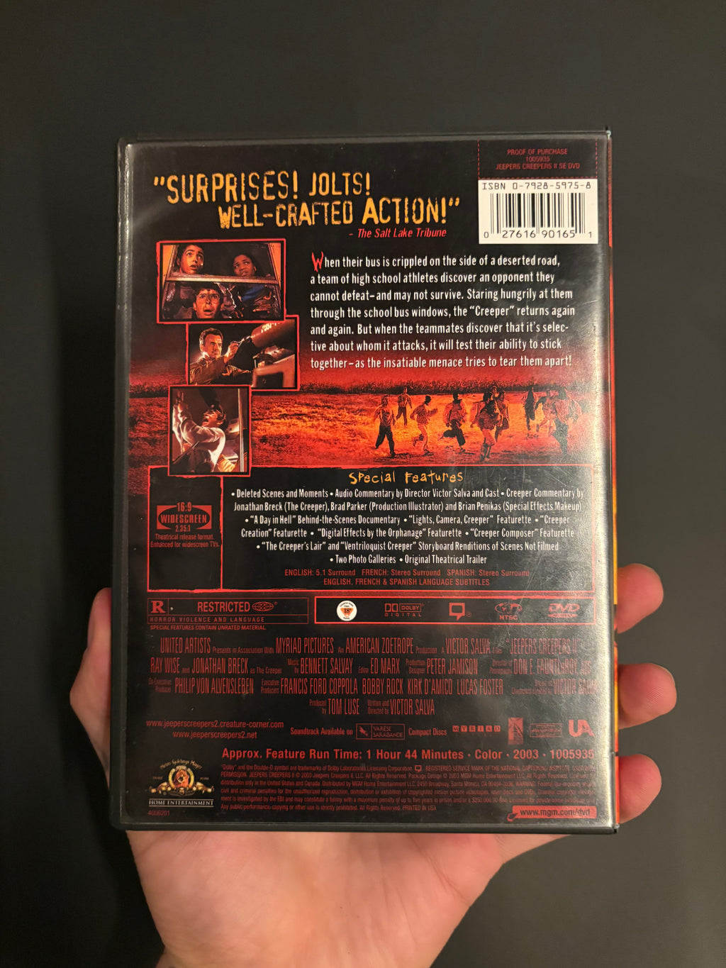 Jeepers Creepers 2 (2003) Special Edition DVD