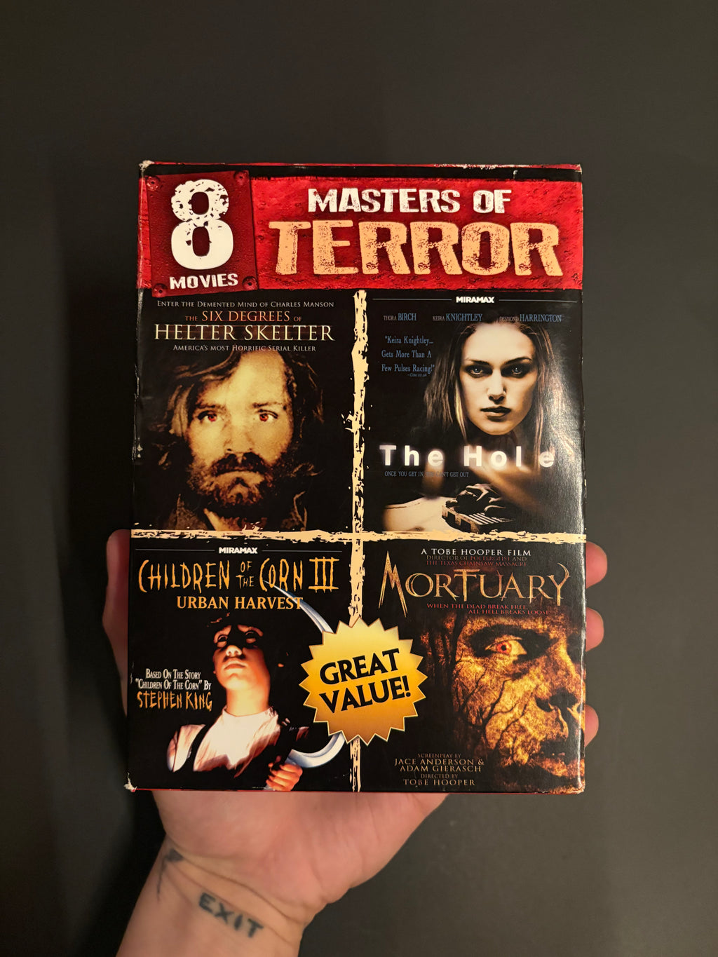 Masters of Terror: Vol. 1 - 8 Movie Collection Boxset DVD