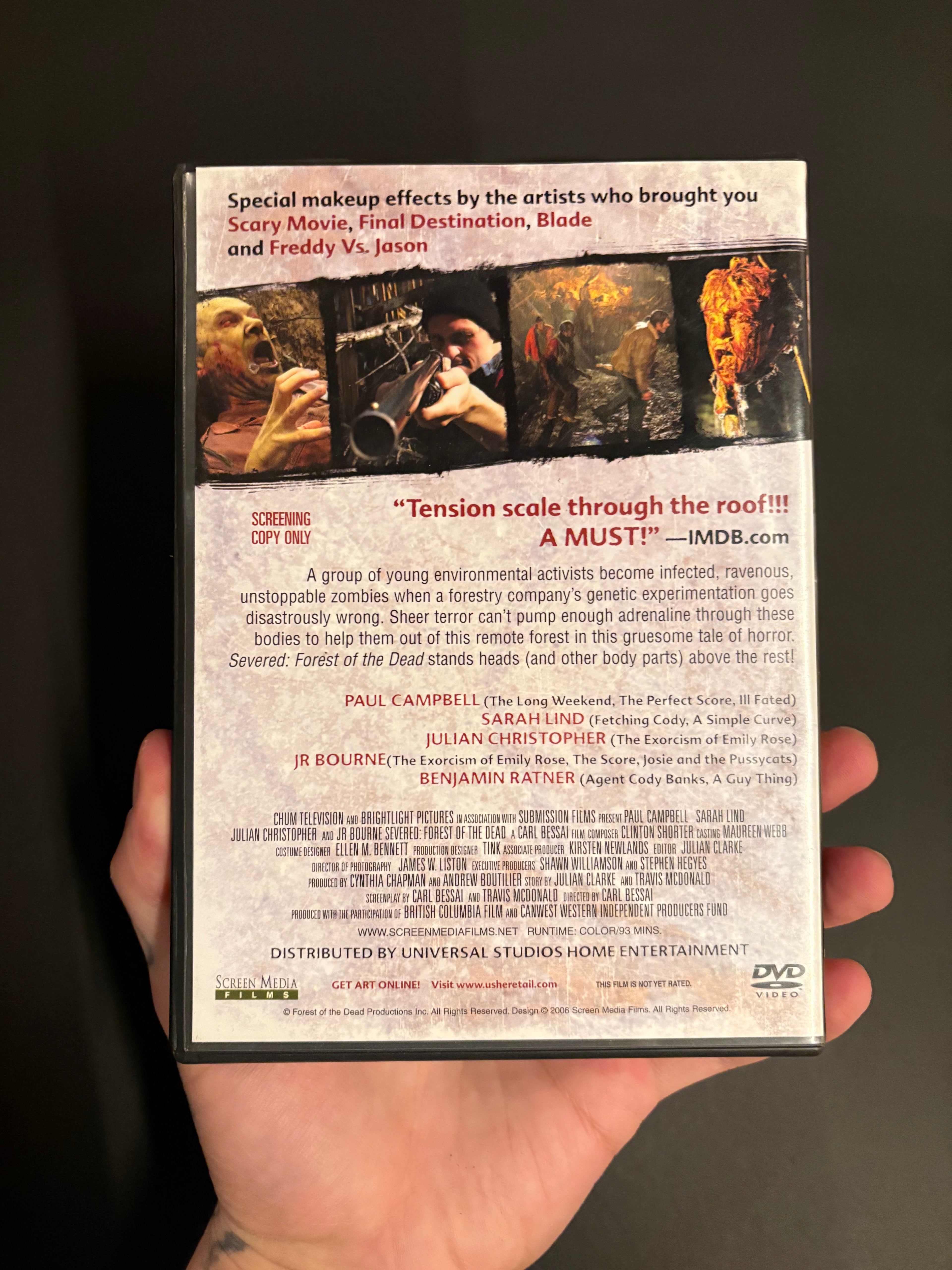 Severed: Forest of the Dead (2005) Screener DVD
