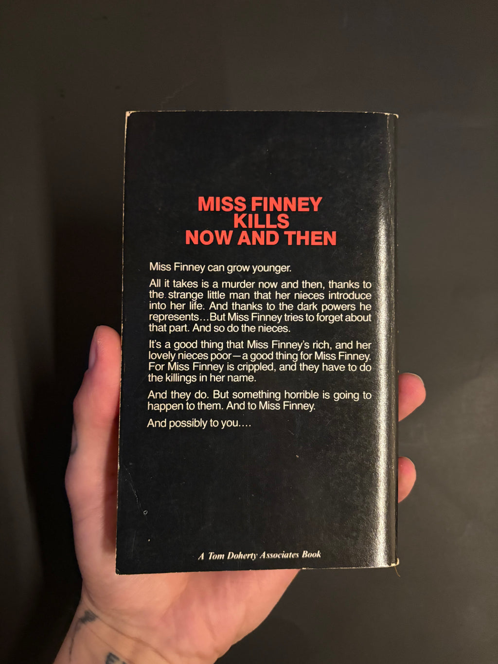Miss Finney Kills Now and Then © 1982 by Al Dempsey