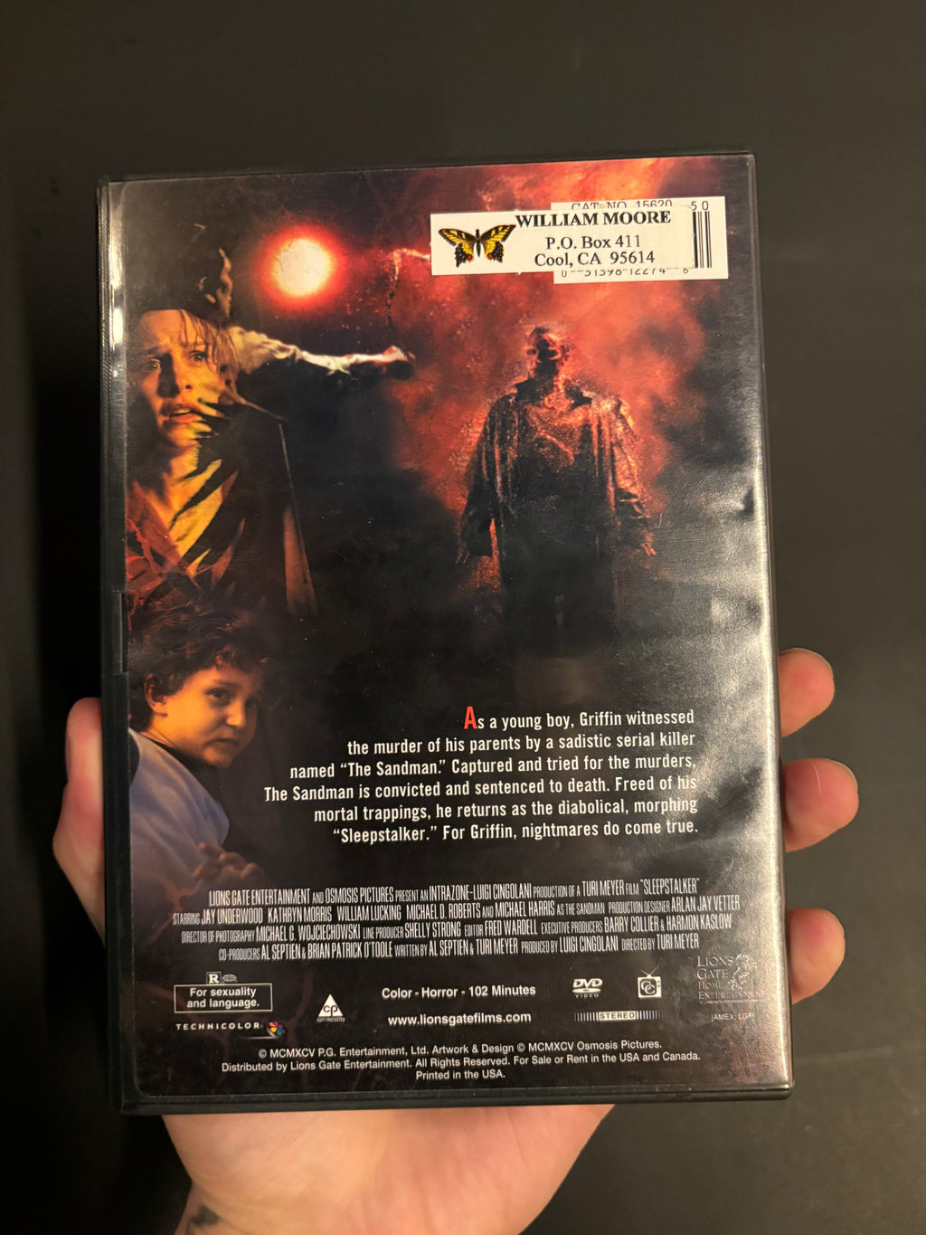 Sleepstalker (1995) DVD