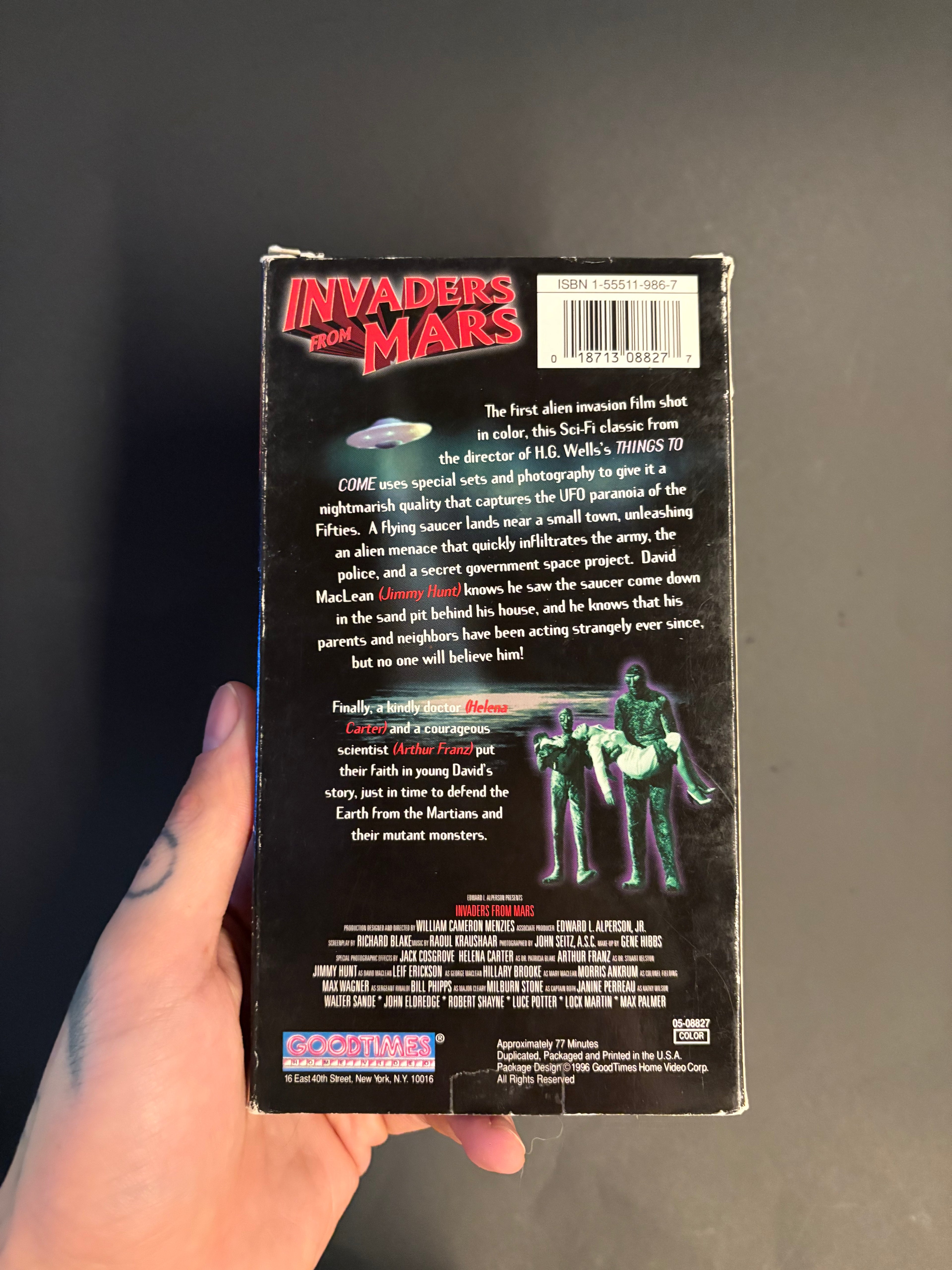 Invaders from Mars (1953) VHS