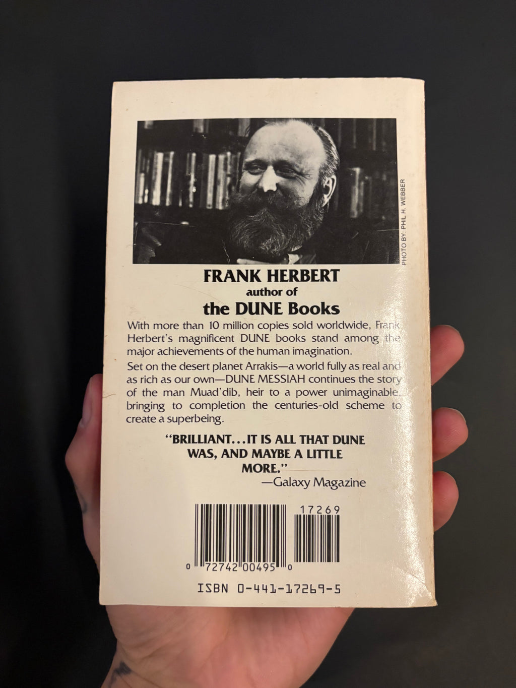 Dune Messiah © 1969 (1987 Reprint) by Frank Herbert
