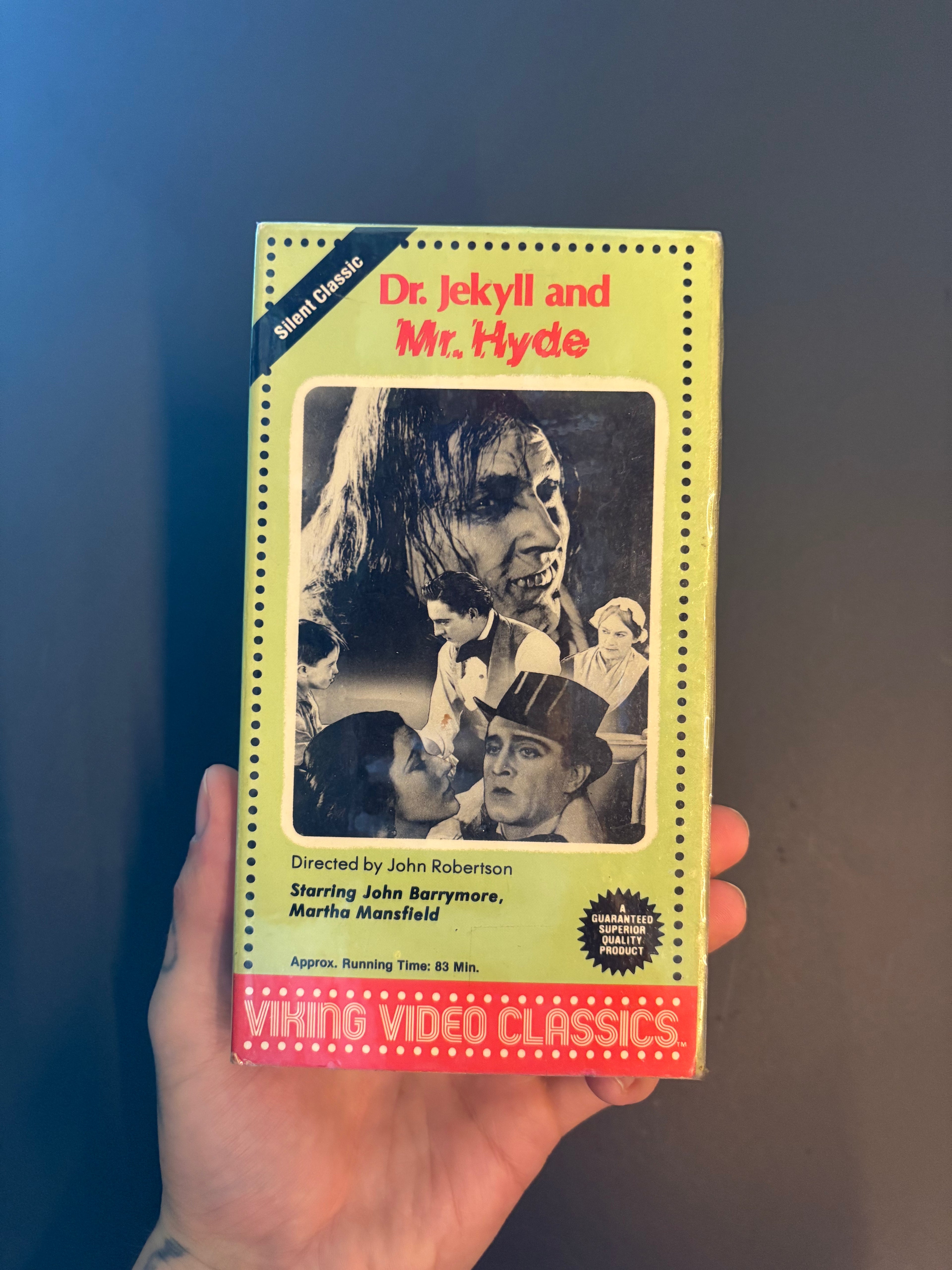 Dr. Jekyll and Mr. Hyde (1920) VHS