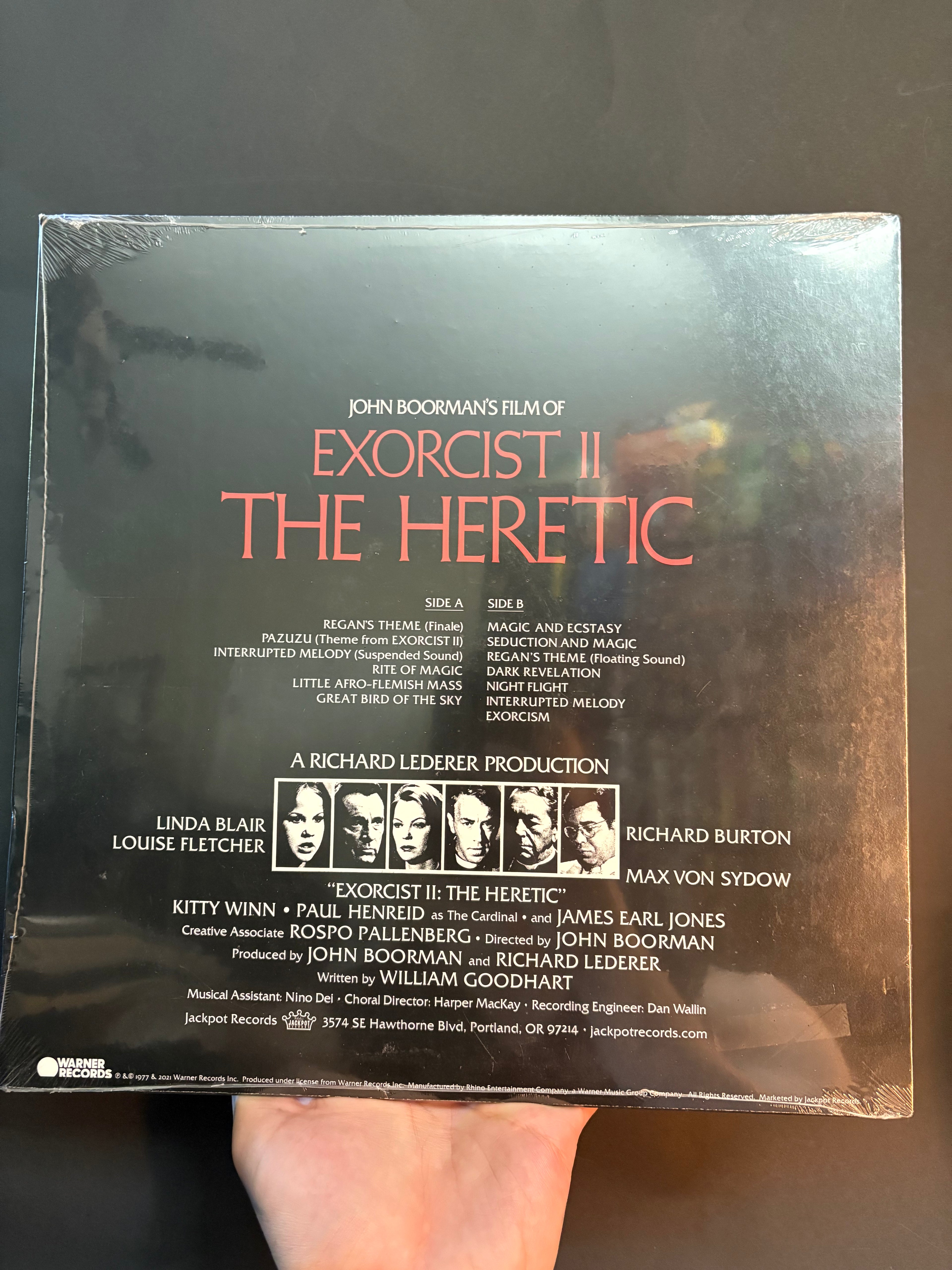 Exorcist II: The Heretic (1977) Limited Edition Fluorescent Green Soundtrack Vinyl