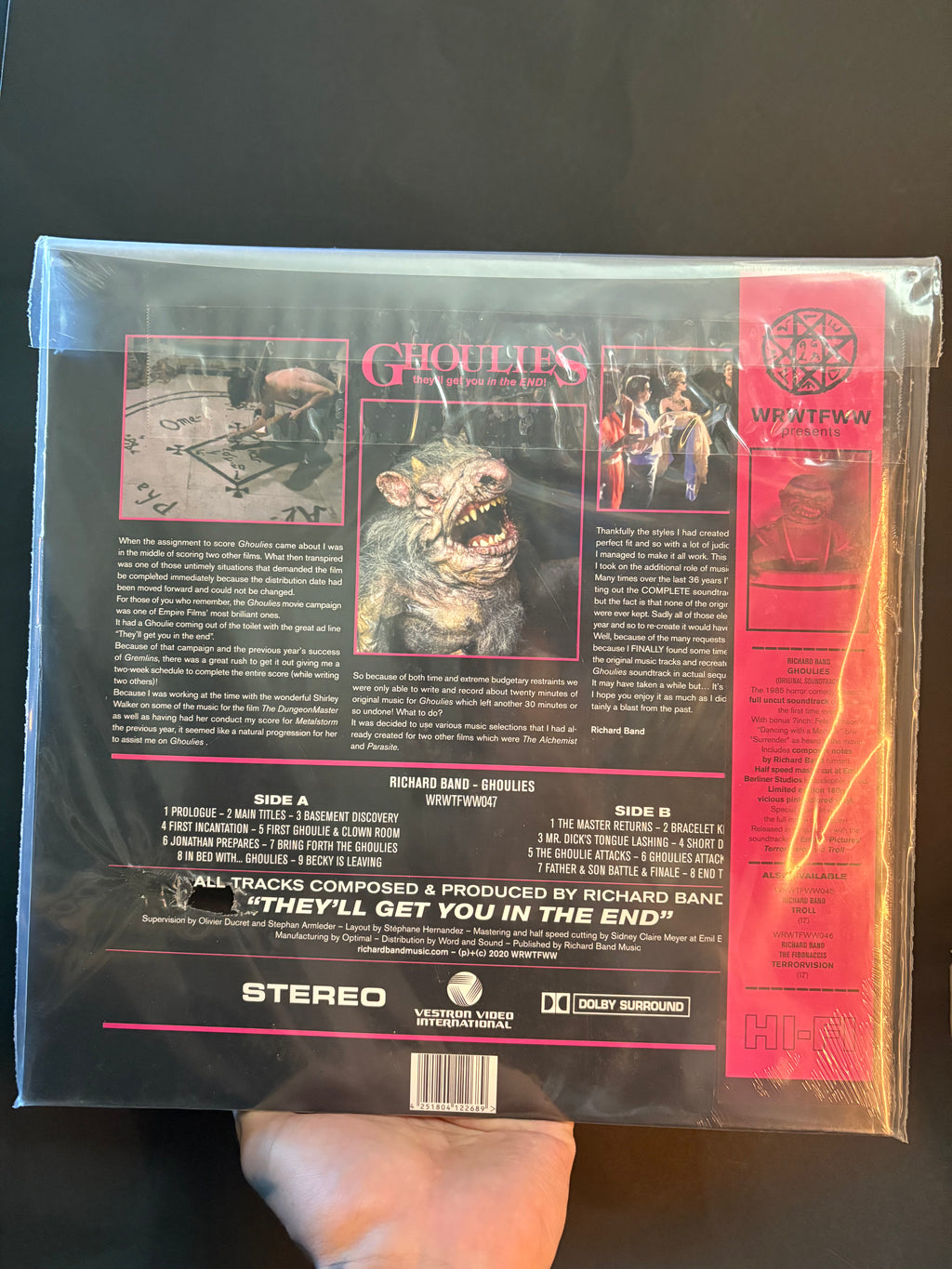 Ghoulies (1985) Soundtrack Vinyl