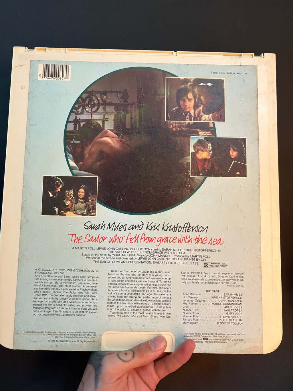 The Sailor Who Fell from Grace with the Sea (1976) CED VideoDisc