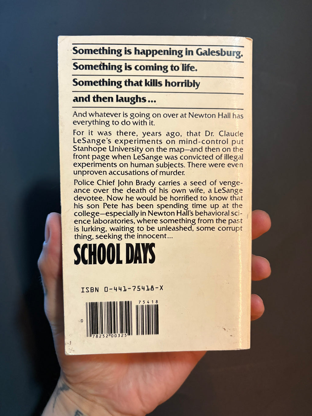 School Days © 1982 by Robert Hughes