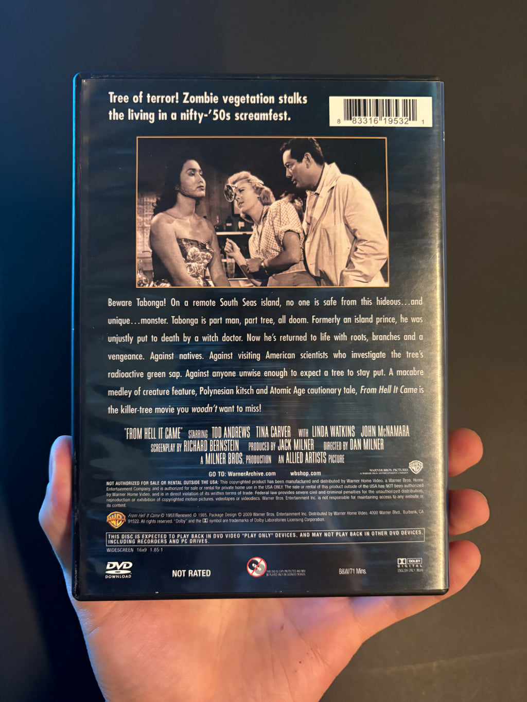 From Hell It Came (1957) DVD