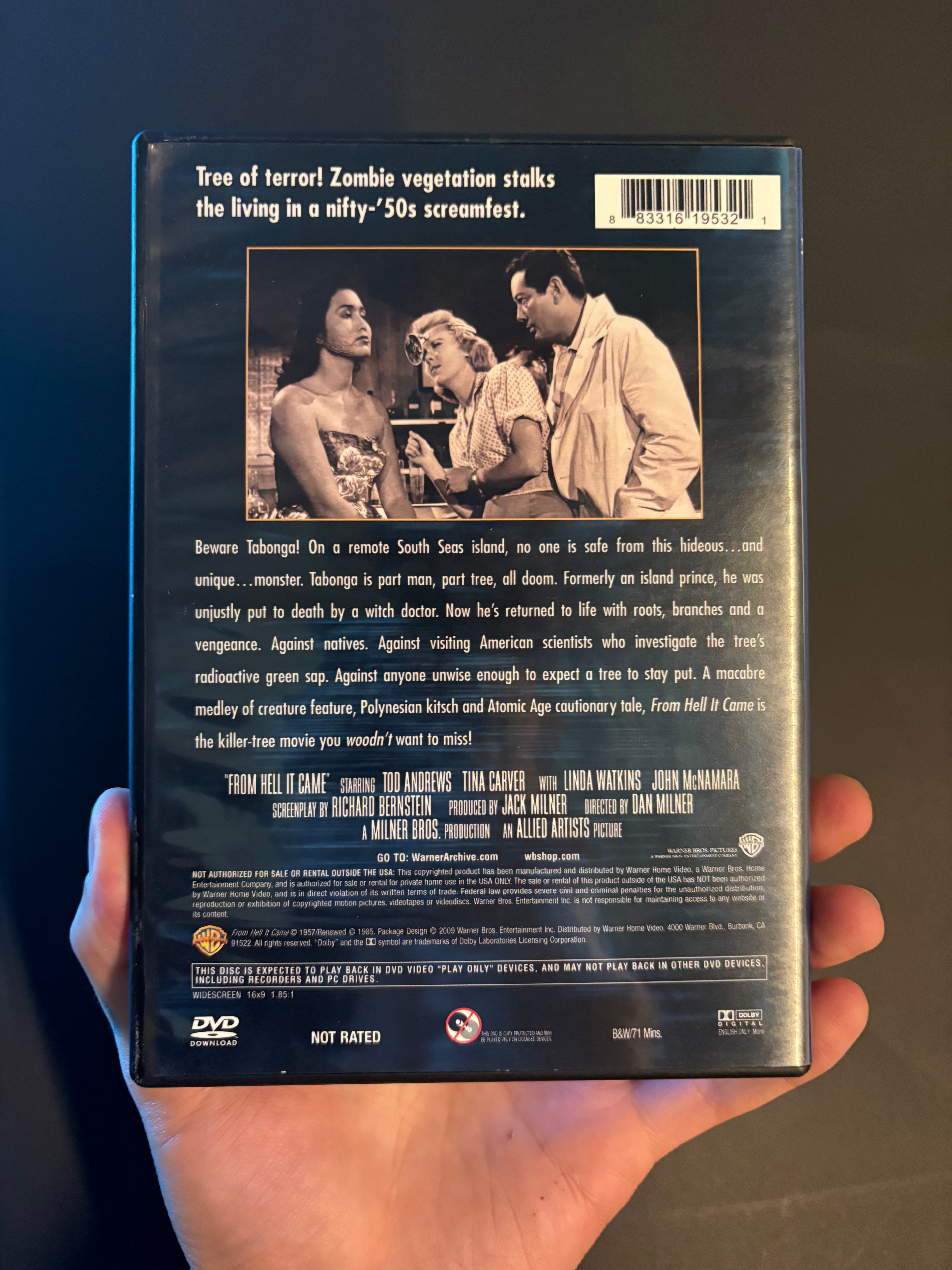 From Hell It Came (1957) DVD