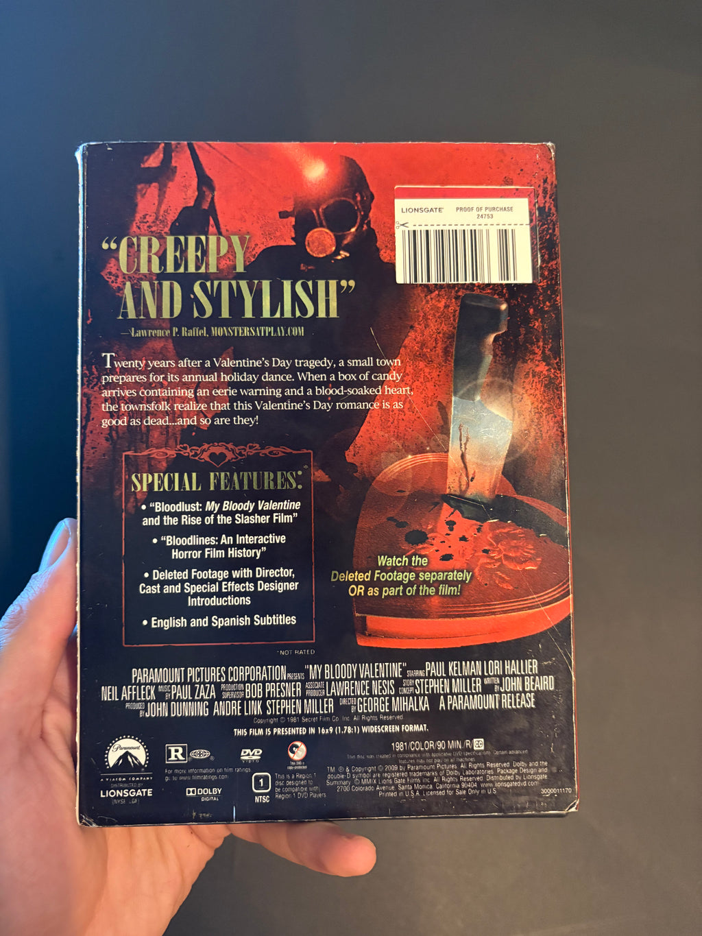 My Bloody Valentine (1981) Special Edition DVD