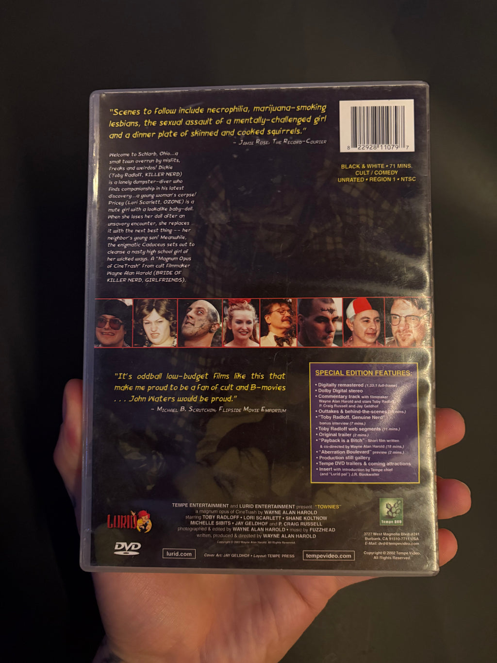 Townies (1999) Remastered Special Edition DVD