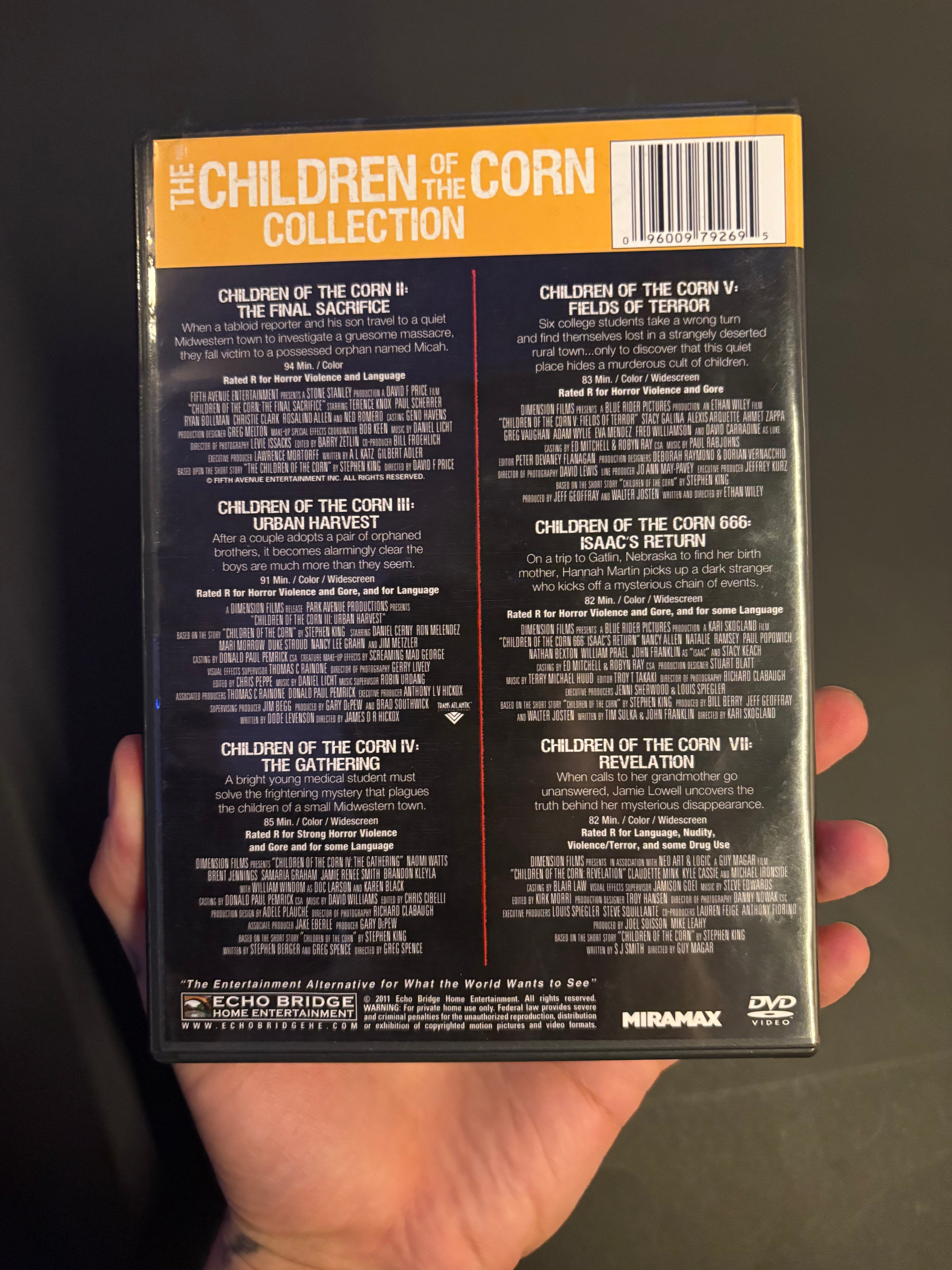 The Children of the Corn Collection DVD - 6 Film Set