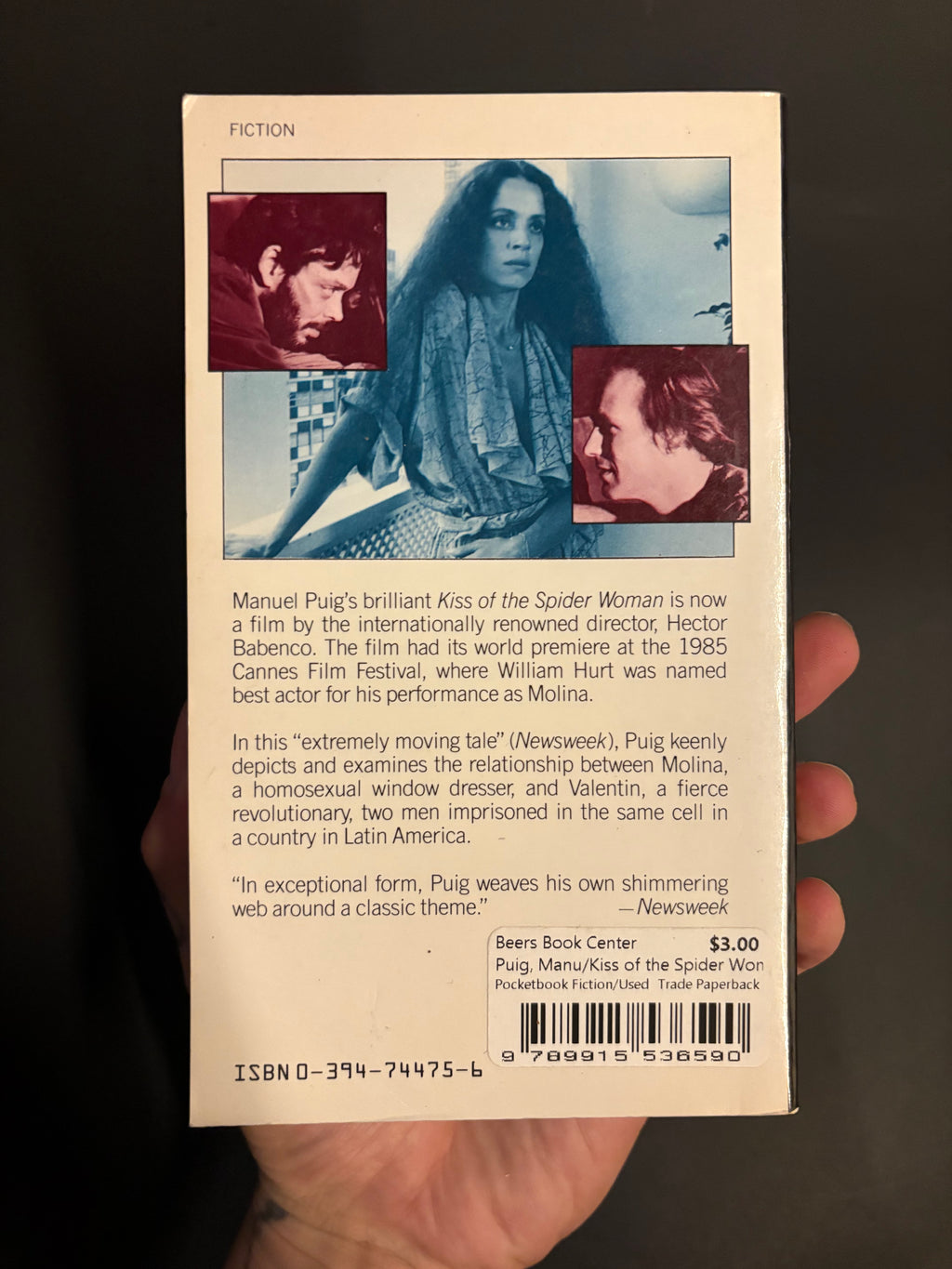 Kiss of the Spider Woman © 1978, 1979 (1980 Movie Tie-In Printing) by Manuel Puig