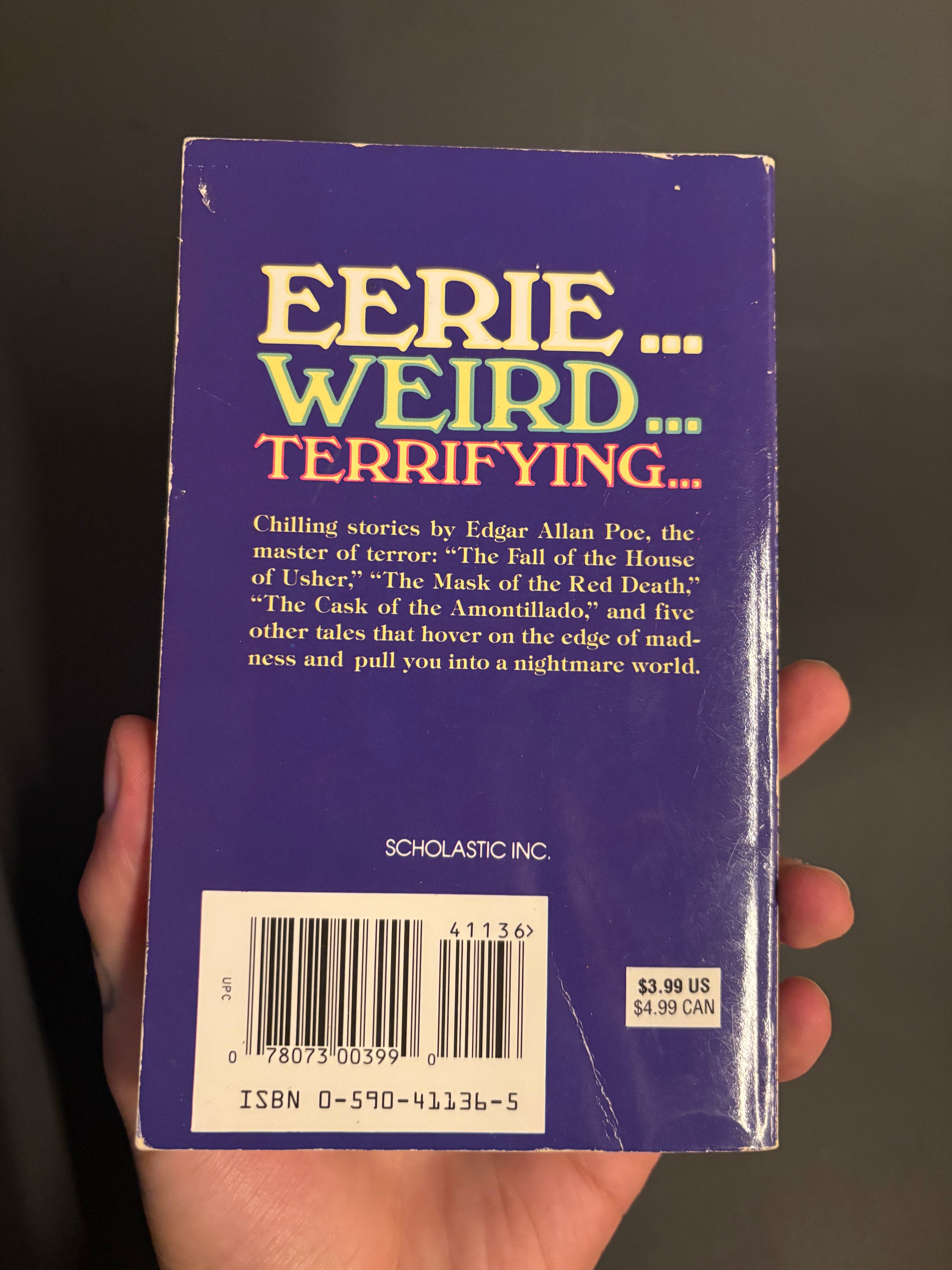 Edgar Allan Poe - Eight Tales of Terror © 1978 by Scholastic