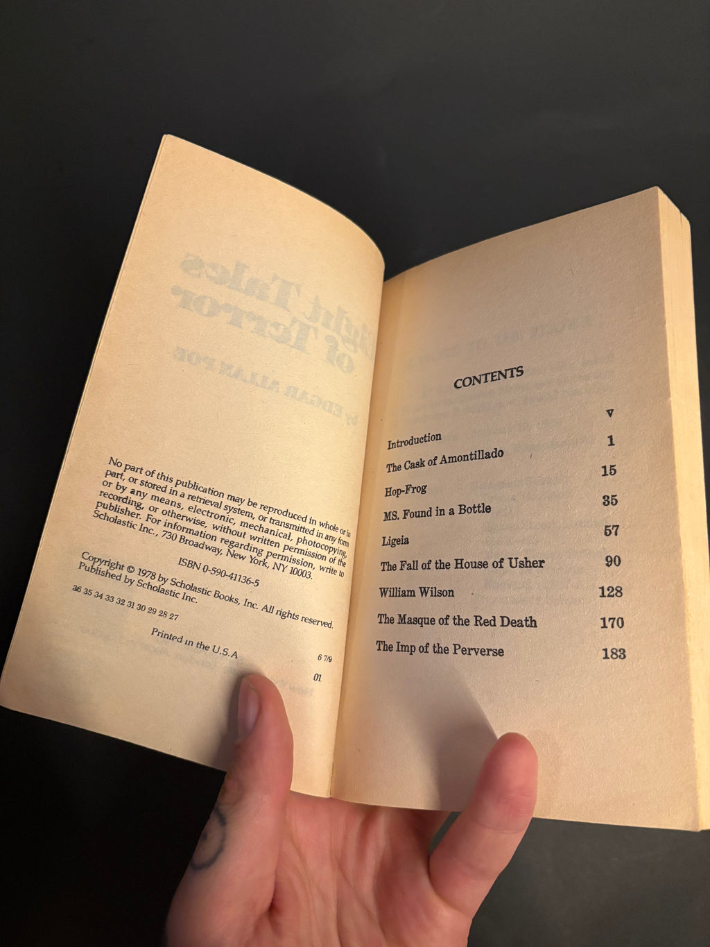 Edgar Allan Poe - Eight Tales of Terror © 1978 by Scholastic