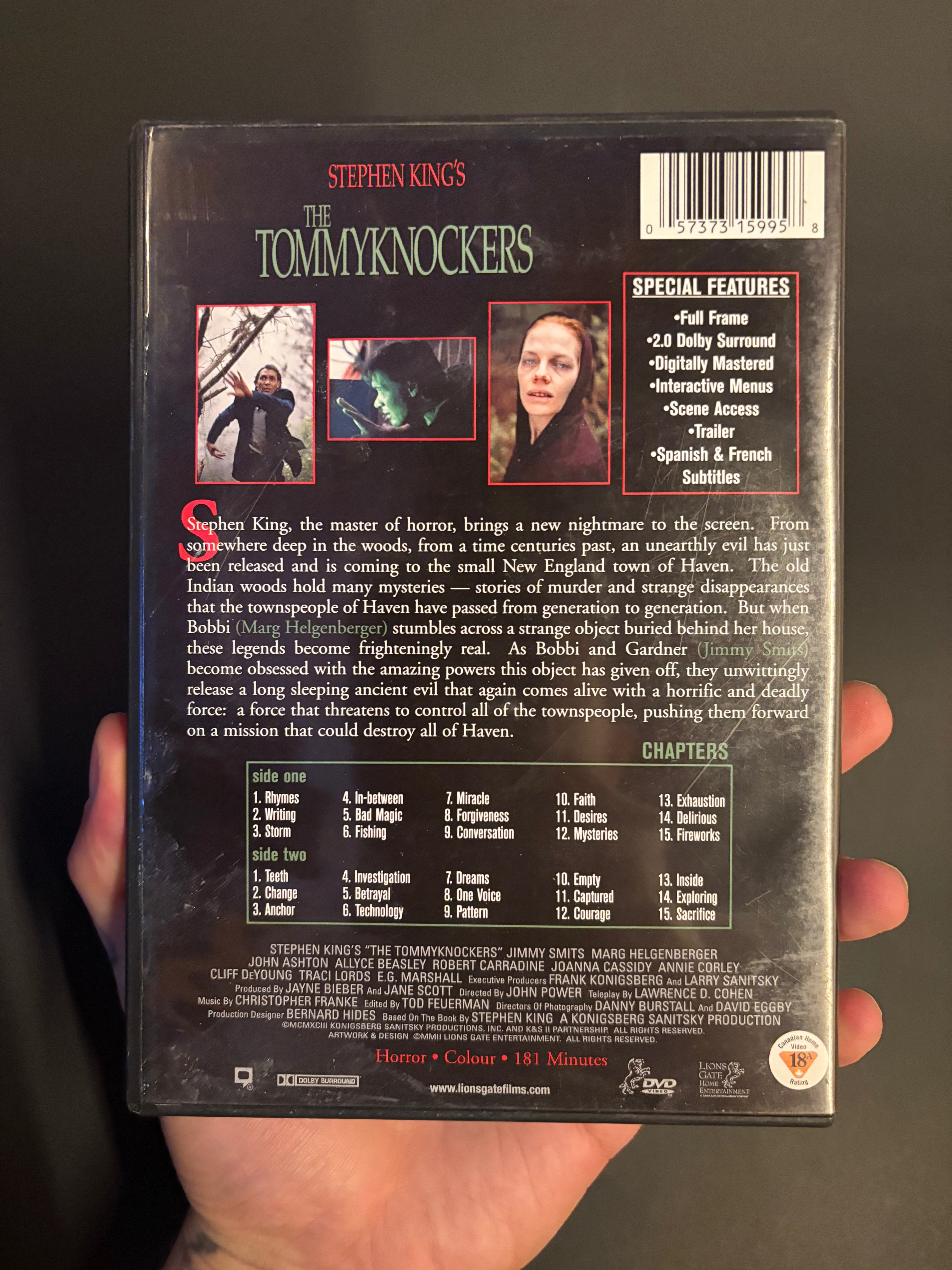 The Tommyknockers (1993) DVD