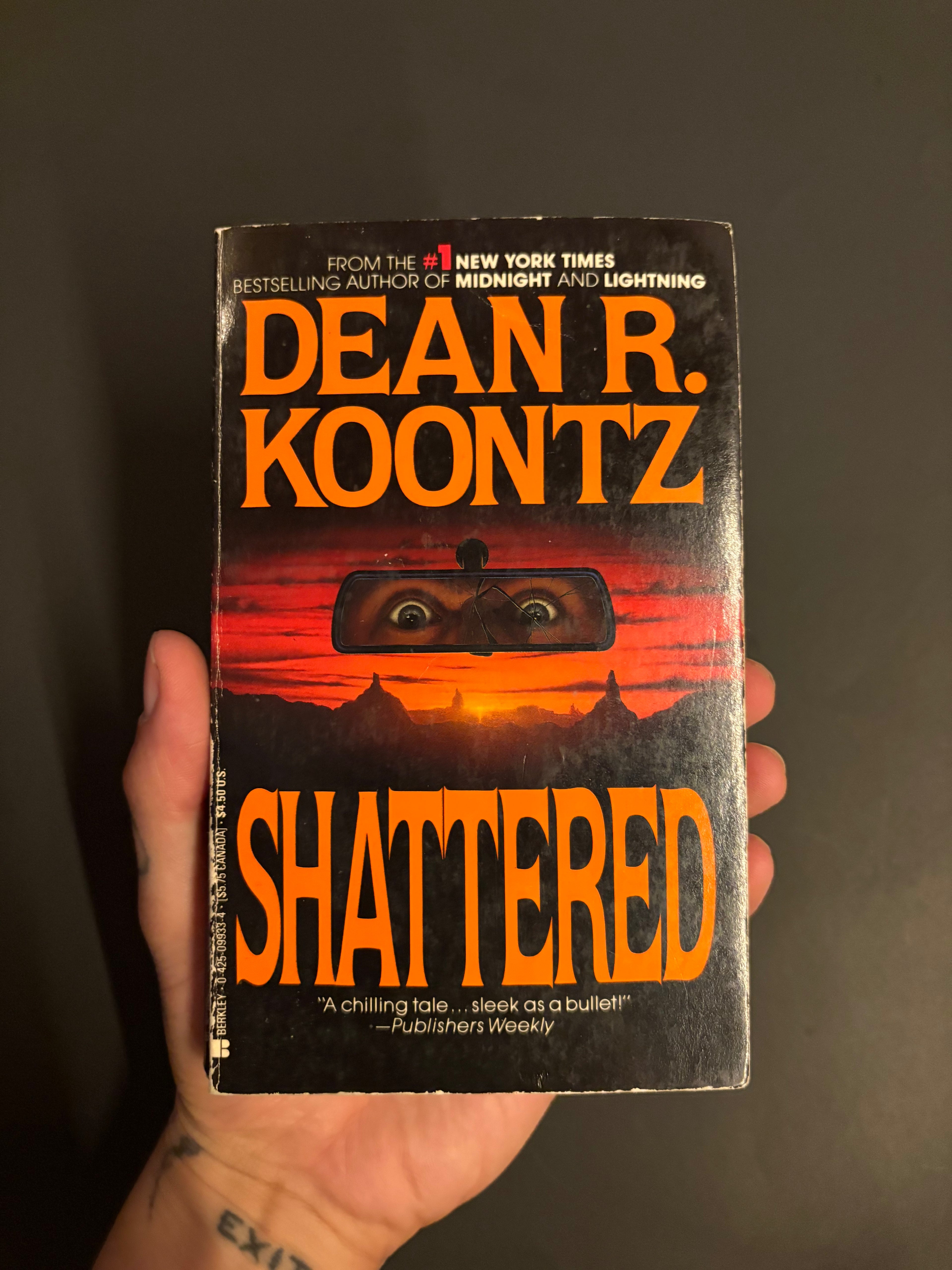 Shattered © 1973 (1985 Printing) by Dean R. Koontz