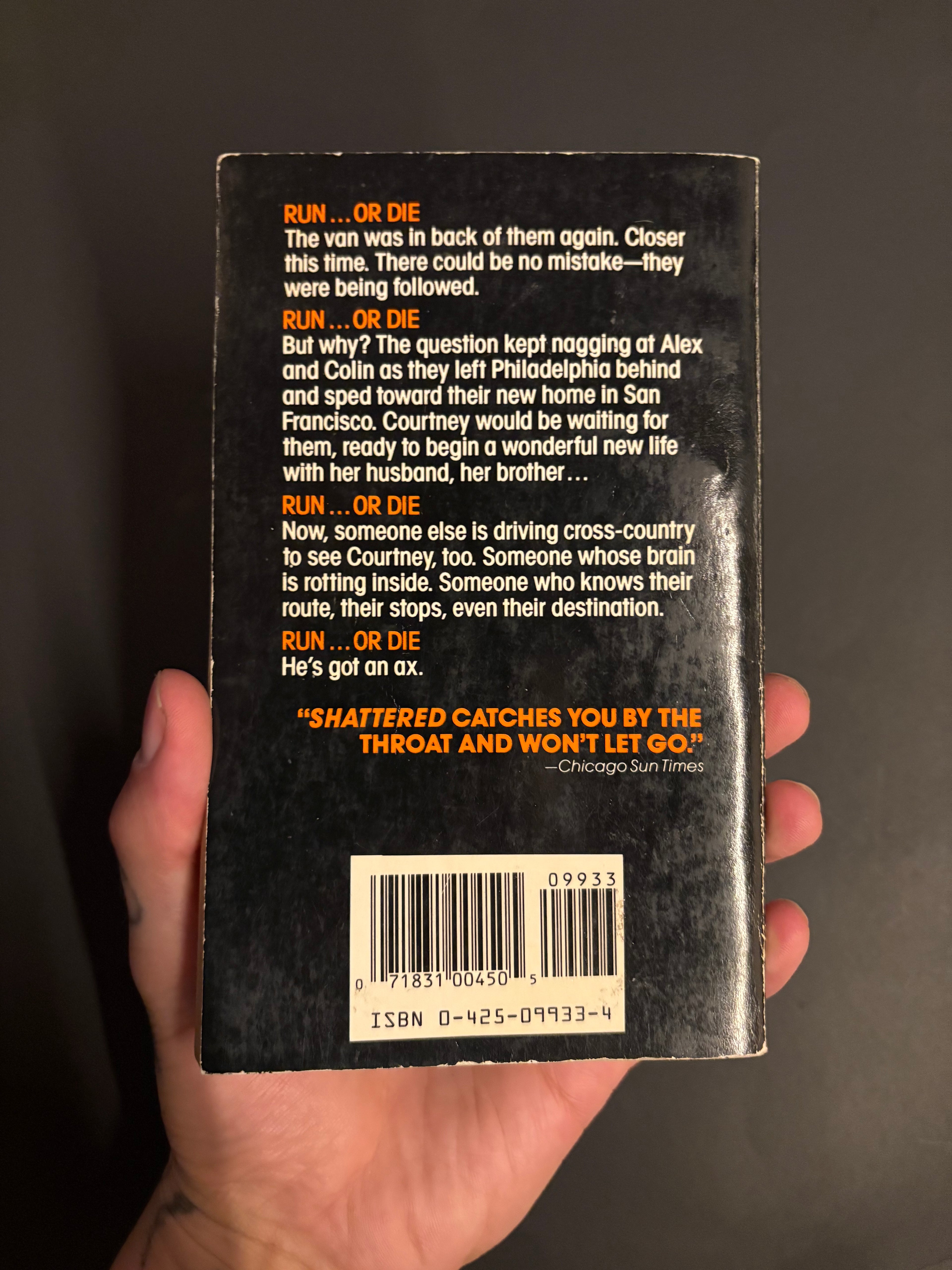 Shattered © 1973 (1985 Printing) by Dean R. Koontz
