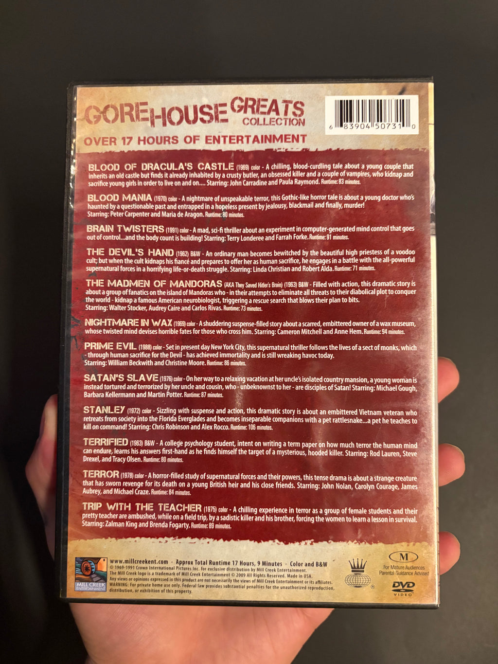 The Gorehouse Greats Collection - 12 Cult Classic Features DVD