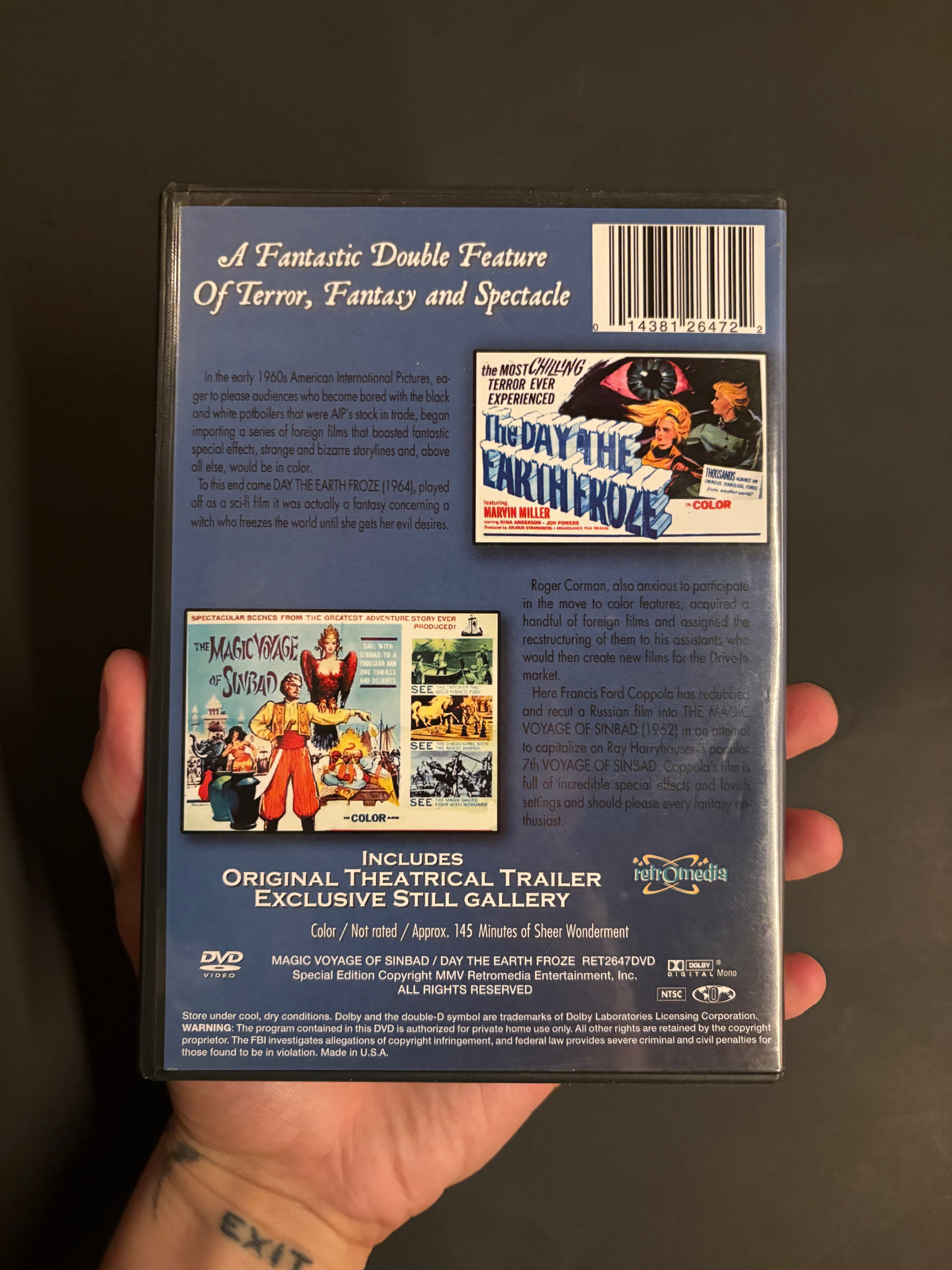 The Magic Voyage of Sinbad (1962) / The Day the Earth Froze (1964) DVD